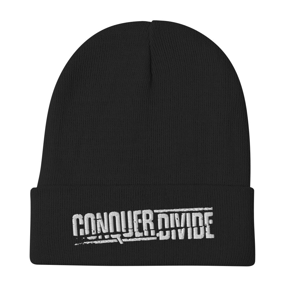 Conquer Divide Embroidered Beanie