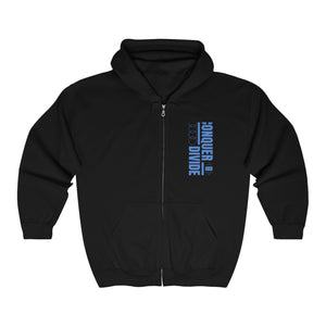 Conquer Divide Messy Zip Up Hoodie